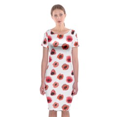 Poppies Classic Short Sleeve Midi Dress
