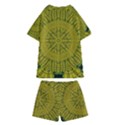 Flowers In Yellow For Love Of The Nature Kids  Swim Tee and Shorts Set View2