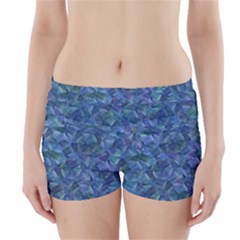 Background Blue Texture Boyleg Bikini Wrap Bottoms by Alisyart