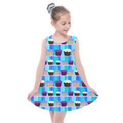 Cupcakes Pattern Kids  Summer Dress by bloomingvinedesign