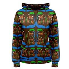 Foxes Pattern Women s Pullover Hoodie