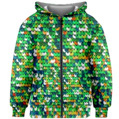 Funky Sequins Kids  Zipper Hoodie Without Drawstring by essentialimage
