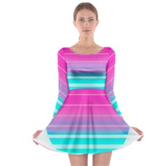 Portable Network Graphics Long Sleeve Skater Dress by Sudhe