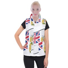 Waving Flag Of The British Antarctic Territory Women s Button Up Vest by abbeyz71