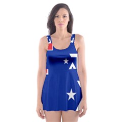 Flag Of The French Southern And Antarctic Lands, 1958 Skater Dress Swimsuit by abbeyz71