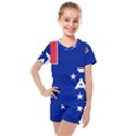 Flag of the French Southern and Antarctic Lands, 1958 Kids  Mesh Tee and Shorts Set View1