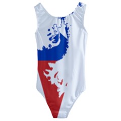 Flag Map Of Chilean Antarctic Territory Kids  Cut-out Back One Piece Swimsuit by abbeyz71