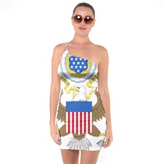 Greater Coat Of Arms Of The United States One Soulder Bodycon Dress by abbeyz71