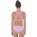 Pink Stripes Vertical Criss Cross Bikini Set View2