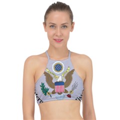 Seal Of United States District Court For Eastern District Of Missouri Racer Front Bikini Top by abbeyz71