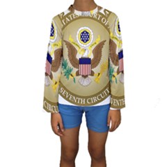 Seal Of United States Court Of Appeals For Seventh Circuit Kids  Long Sleeve Swimwear by abbeyz71