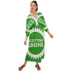 Flag Of Scottish Green Party Grecian Style  Maxi Dress by abbeyz71