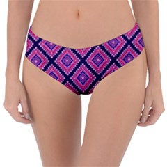 Ethnic Seamless Pattern Tribal Line Print African Mexican Indian Style Reversible Classic Bikini Bottoms by Vaneshart