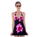 Pink and Red Tulip Halter Dress Swimsuit  View1