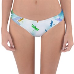 Scrapbooking Tropical Pattern Reversible Hipster Bikini Bottoms by HermanTelo
