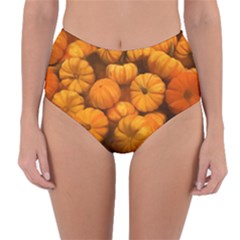 Mini Pumpkins Reversible High-waist Bikini Bottoms by bloomingvinedesign