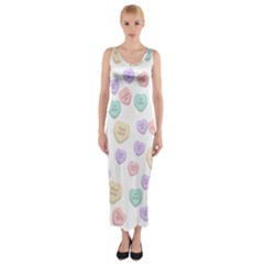Hearts Fitted Maxi Dress by Lullaby