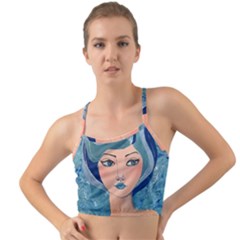Blue Girl Mini Tank Bikini Top by CKArtCreations
