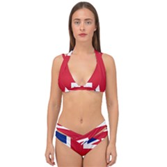 Uk Flag Double Strap Halter Bikini Set by FlagGallery