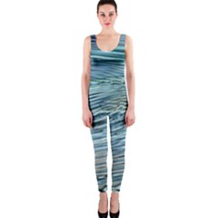 Wave Concentric Waves Circles Water One Piece Catsuit by Alisyart