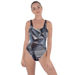 Triangles Polygon Color Silver Uni Bring Sexy Back Swimsuit by Simbadda
