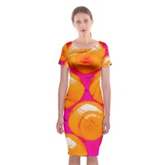 Pop Art Tennis Balls Classic Short Sleeve Midi Dress by essentialimage
