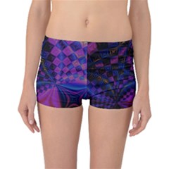 Background Silky Geometric Fractal Boyleg Bikini Bottoms by Wegoenart