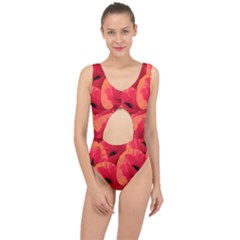 Poppies  Center Cut Out Swimsuit by HelgaScand