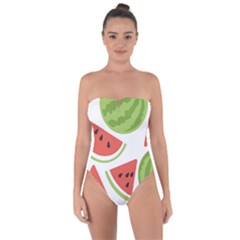 Watermelon Juice Auglis Clip Art Watermelon Tie Back One Piece Swimsuit by Vaneshart