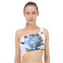 Earth Rocket Vector Earth Spliced Up Bikini Top  View1