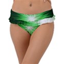 Green Blast Background Frill Bikini Bottom View1