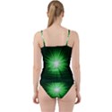Green Blast Background Cut Out Top Tankini Set View2