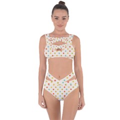 Polka Dots Dot Spots Bandaged Up Bikini Set 