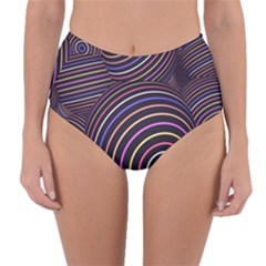 Abtract Colorful Spheres Reversible High-waist Bikini Bottoms by Vaneshart