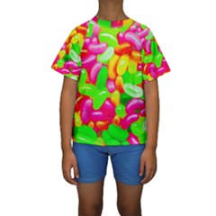 Vibrant Jelly Bean Candy Kids  Short Sleeve Swimwear by essentialimage