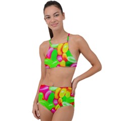 Vibrant Jelly Bean Candy High Waist Tankini Set by essentialimage