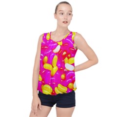 Vibrant Jelly Bean Candy Bubble Hem Chiffon Tank Top by essentialimage