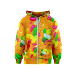 Vibrant Jelly Bean Candy Kids  Zipper Hoodie by essentialimage