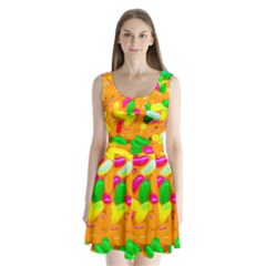 Vibrant Jelly Bean Candy Split Back Mini Dress  by essentialimage