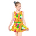 Vibrant Jelly Bean Candy Kids  Skater Dress Swimsuit View1