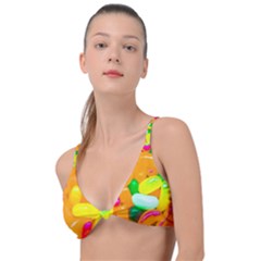 Vibrant Jelly Bean Candy Knot Up Bikini Top by essentialimage