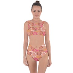 Abstract Seamless Pattern Graphic Pattern Bandaged Up Bikini Set 