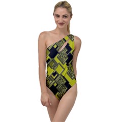 Seamless Pattern Background To One Side Swimsuit by Vaneshart