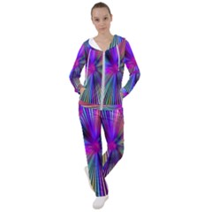 Rays Colorful Laser Ray Light Women s Tracksuit by Bajindul