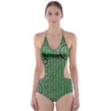 Network Communication Technology Cut-Out One Piece Swimsuit View1