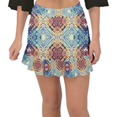 Pattern Fishtail Mini Chiffon Skirt by Sobalvarro