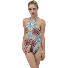 Pattern Go With The Flow One Piece Swimsuit by Sobalvarro
