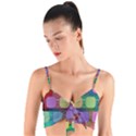 Pattern  Woven Tie Front Bralet View1