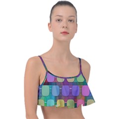 Pattern  Frill Bikini Top by Sobalvarro