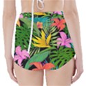 Tropical Greens High-Waisted Bikini Bottoms View2